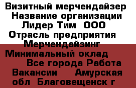 Визитный мерчендайзер › Название организации ­ Лидер Тим, ООО › Отрасль предприятия ­ Мерчендайзинг › Минимальный оклад ­ 18 000 - Все города Работа » Вакансии   . Амурская обл.,Благовещенск г.